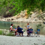 camping aan de rivier